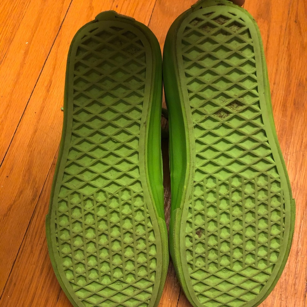 Lime Green Vans High Top - Picture 5 of 5